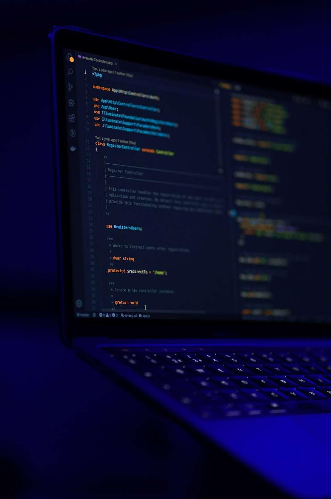 software code on screen