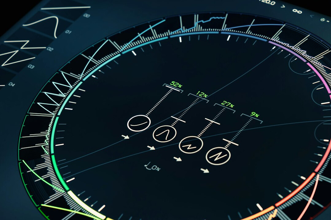 Analytics dashboard with charts and graphs on a monitor