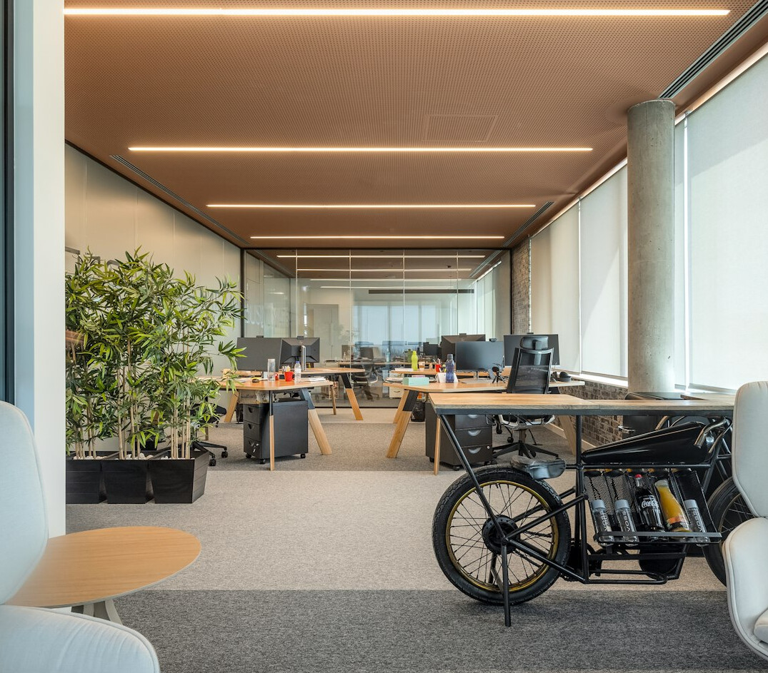 futuristic office space